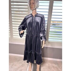 Kate & Sam XXL velvet dress ruffles 2X Dress Stunning! Boho Soft Tiered Ruffle